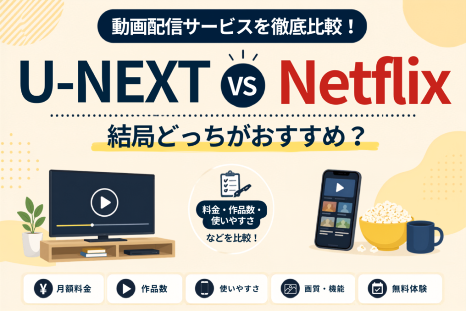 U-NEXTとNetflixの比較_サムネイル